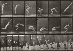 Prancha número 163. Salto, salto em comprimento sem balanço de Eadweard Muybridge