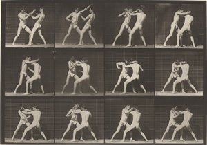 Placa número 340. Boxe, mão aberta (sapatos) de Eadweard Muybridge