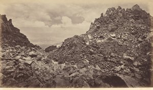 Quezaltenango da cratera de um vulcão de Eadweard Muybridge