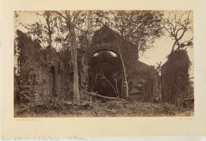 Ruínas da Igreja de Las Monjas, Panamá Antigo de Eadweard Muybridge