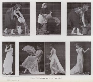 A Figura Humana em Movimento: Atos diversos de movimento (foto a p/b) de Eadweard Muybridge