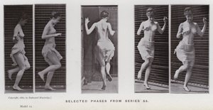 A Figura Humana em Movimento: Fases selecionadas da série 55 (foto a p/b) de Eadweard Muybridge