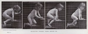 A Figura Humana em Movimento: Fases selecionadas da série 86 (foto a p/b) de Eadweard Muybridge