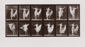 Mulher, dançar, prato, 107, de, animal, locomotion, 1887 de Eadweard Muybridge