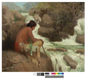 Hondo Falls, 1907 de Eanger Irving Couse