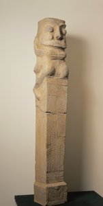 Lintel de tumba de cerâmica chinesa cedo, artefato de túmulo, Dinastia de Han Oriental, 25-220 (cerâmica)