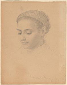 Cabeça de uma jovem de Eastman Johnson