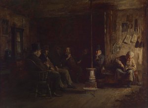 A escola de filosofia de Nantucket de Eastman Johnson