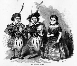 The Highland Dwarfs, publicado em &39;The Illustrated London News&39;, 30 de maio de 1846 de Ebenezer Landells
