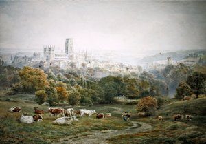 Durham (aguarela sobre papel) de Ebenezer Wake Cook