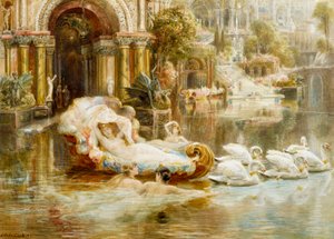 "Aguarela de Ebenezer Wake Cook (1843-1926) Coleção particular de Ebenezer Wake Cook