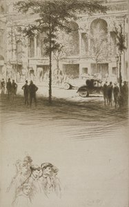 Uma praça da cidade, ilustração para 