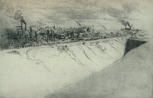 St Ouen visto das fortificações de Paris, 1915