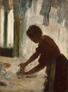 Uma mulher de engomadoria, 1873 de Edgar Degas