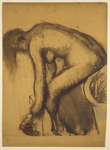 Depois do banho (Mulher a secar os pés) de Edgar Degas