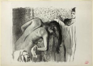 Depois do banho (versão grande) de Edgar Degas