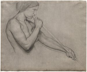 Anjo tocando uma trombeta de Edgar Degas