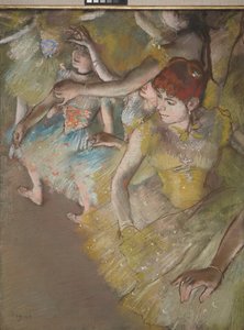 Bailarinos no palco de Edgar Degas