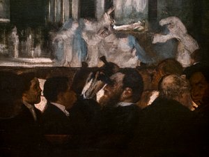 Ballet de Robert the Devil (detalhe). 1871-1872. Óleo sobre tela. de Edgar Degas