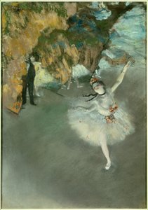 Ballet ou A Estrela ou Bailarina no palco de Edgar Degas