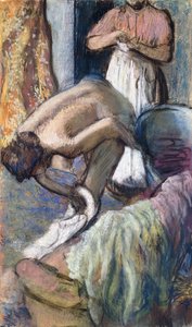 Café da manhã após o banho de Edgar Degas