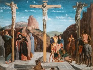 Calvário (cópia depois de Andrea Mantegna). 1861. Óleo sobre tela. de Edgar Degas