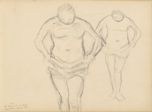 Cópias de Banhistas de Cézanne de Edgar Degas