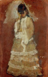 Senhora com binóculos de Edgar Degas