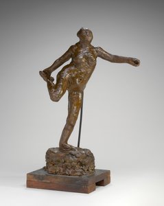 Dançarina segurando o pé direito na mão direita de Edgar Degas