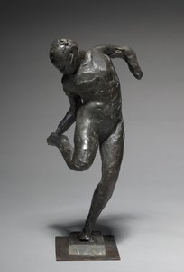 Dançarina, olhando para a sola do pé direito, 1896-1897 de Edgar Degas