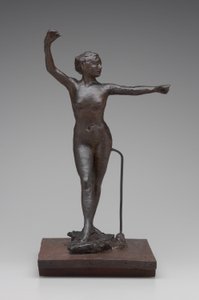 Dançarina Pronta para Dançar com o Pé Direito à Frente, 1882-95 (cera e mídia mista)