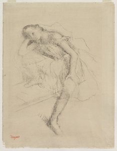 Dançarina em repouso, c. 1895 de Edgar Degas