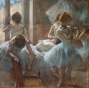 Dançarinos. 1884-1885. Pastel sobre papel. de Edgar Degas