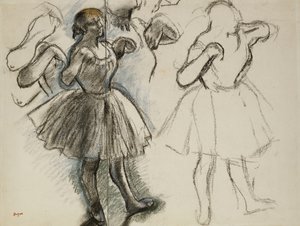 Dançarinos; Dançarinos, de Edgar Degas