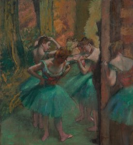 Dançarinos, rosa e verde, ca. 1890 de Edgar Degas