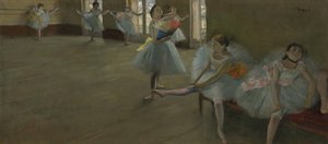 Dançarinos na sala de aula, c.1880 de Edgar Degas