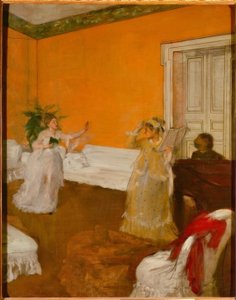 A lição de canto de Edgar Degas