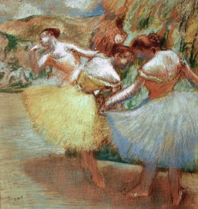 Três dançarinos de Edgar Degas