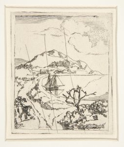 Paisagem grega ou o ancoradouro de Edgar Degas