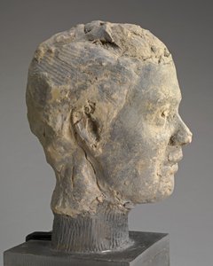 Cabeça, Estudo para um retrato de Mme Salle, c. 1892. de Edgar Degas