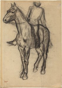 Cavalo e cavaleiro de Edgar Degas