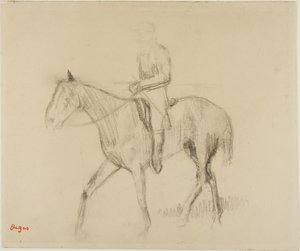 Cavalo e cavaleiro de Edgar Degas
