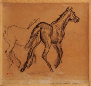 Cavalos, c.1882 de Edgar Degas