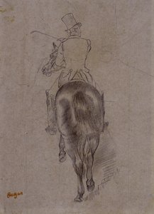 Caçador em um cavalo de Edgar Degas