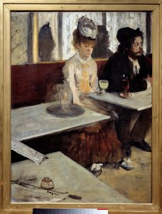 Em um café também diz "Absinto" Pintura de Edgar Degas (1834-1917) 1875-1876 Sol. 92x68 m. Paris, Musee d