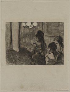 No salão, c. 1880s. de Edgar Degas