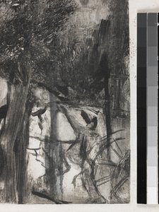 A Avenue du Bois de Edgar Degas