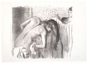 Sair do banho (prancha grande) de Edgar Degas