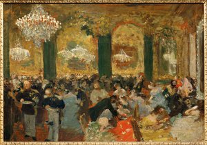 Le souper au bal (óleo sobre tela) de Edgar Degas
