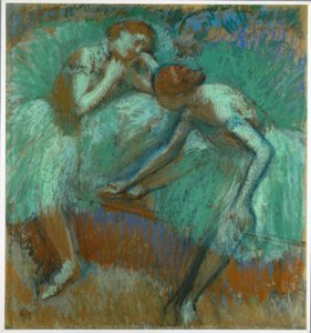 Os grandes dançarinos verdes de Edgar Degas